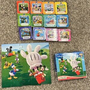 Disney Mickey book and  Puzzle Set